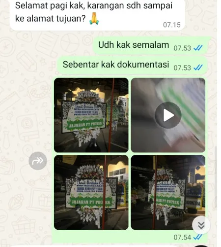 Pengiriman Papan Bunga Selamat Sangiang Jaya
