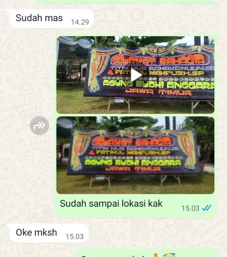 Pengiriman Papan Bunga Sangiang Jaya