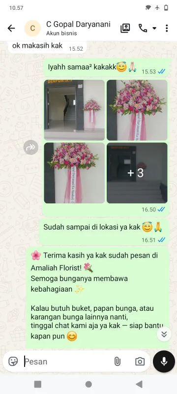 Pengiriman Karangan Bunga Sangiang Jaya